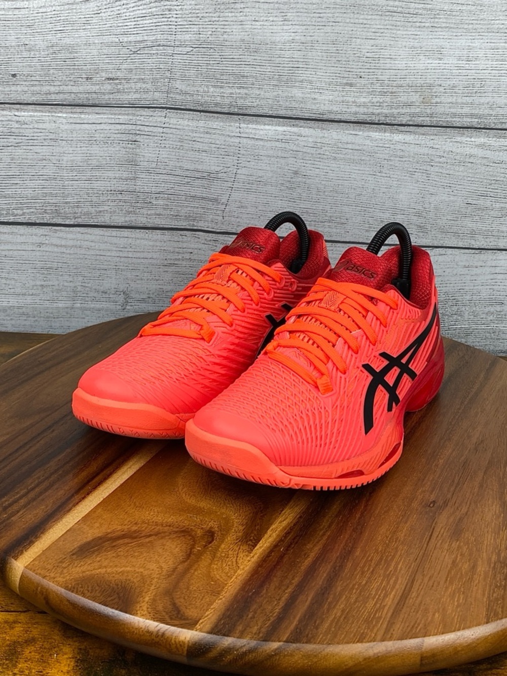 ASICS Solution Speed FF 2 Tokyo Sunrise Red Tennis Court Shoes 1042A181 Size 8 - Picture 2 of 12